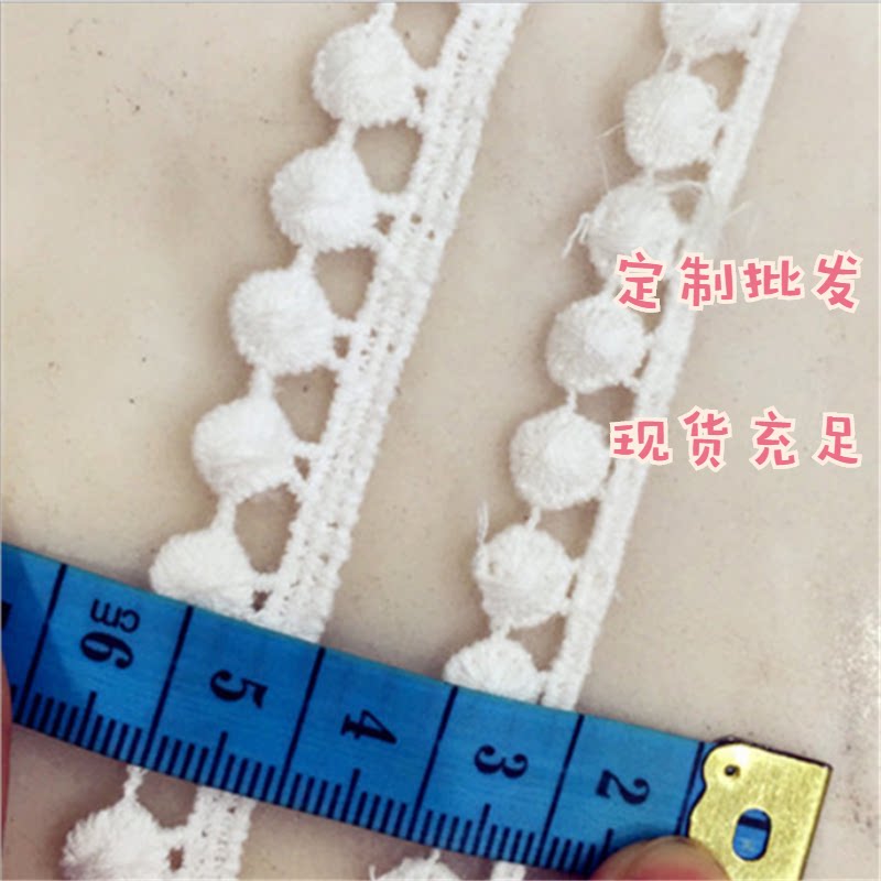Hot selling diy clothing accessories Korean version 65800D pure cotton decorative fabric material lace lace width about 1cm