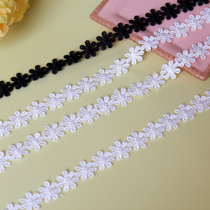 Black and white Korean version of polyester silk water soluble embroidery lace accessories diy clothing sofa curtain material