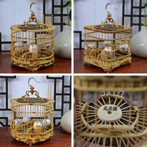 Youweiguo Mei Fei Bamboo Round Square Hexagonal Grasshopper Cage Porcelain Jar with Bars