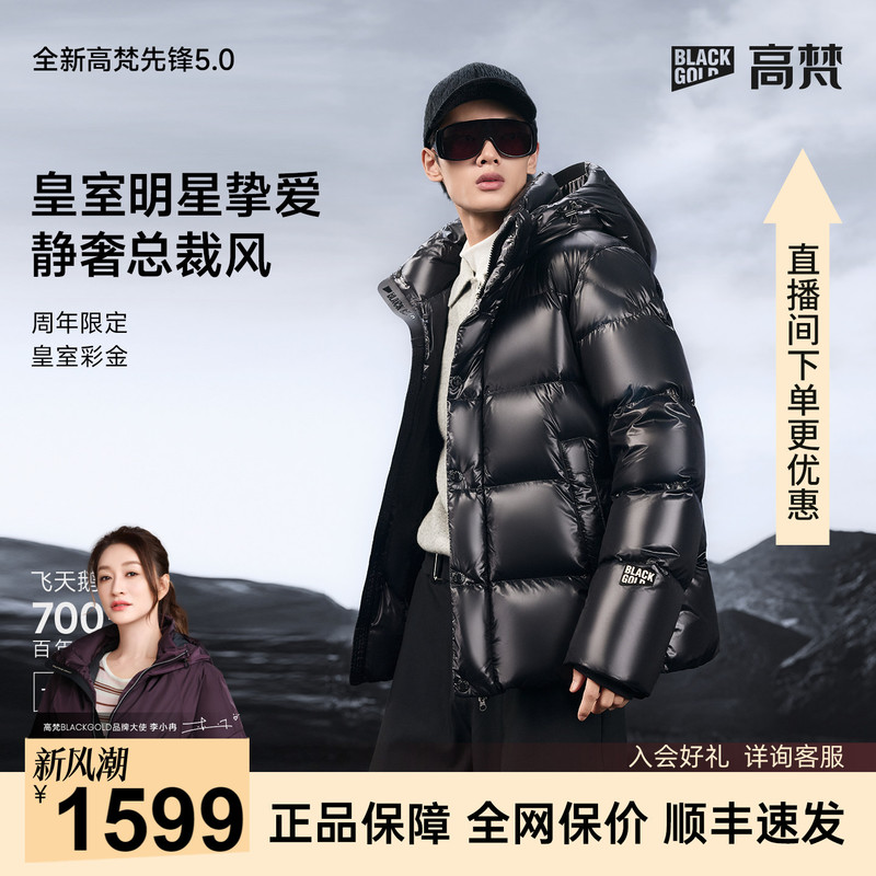 【Gaofan Black Gold Goose down Jacket 5.0】Pioneer 5 Five-Grid Goose down Jacket Warm Winter Black down Jacket Men's Coat 【Gaofan Black Gold Goose down Jacket 5.0】Pioneer 5 Five-Grid Goose down Jacket Warm Winter Black down Jacket Men's Coat