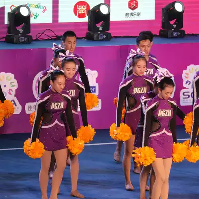 Custom cheerleading competition uniforms cheerleading uniforms cheerleading costumes aerobics costumes 19 new female adults
