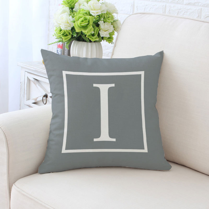 Bảng chữ cái tiếng Anh Bắc Âu đệm sofa đệm văn phòng nam gối đơn giản hiện đại gối ngủ gối - Trở lại đệm / Bolsters gối dựa