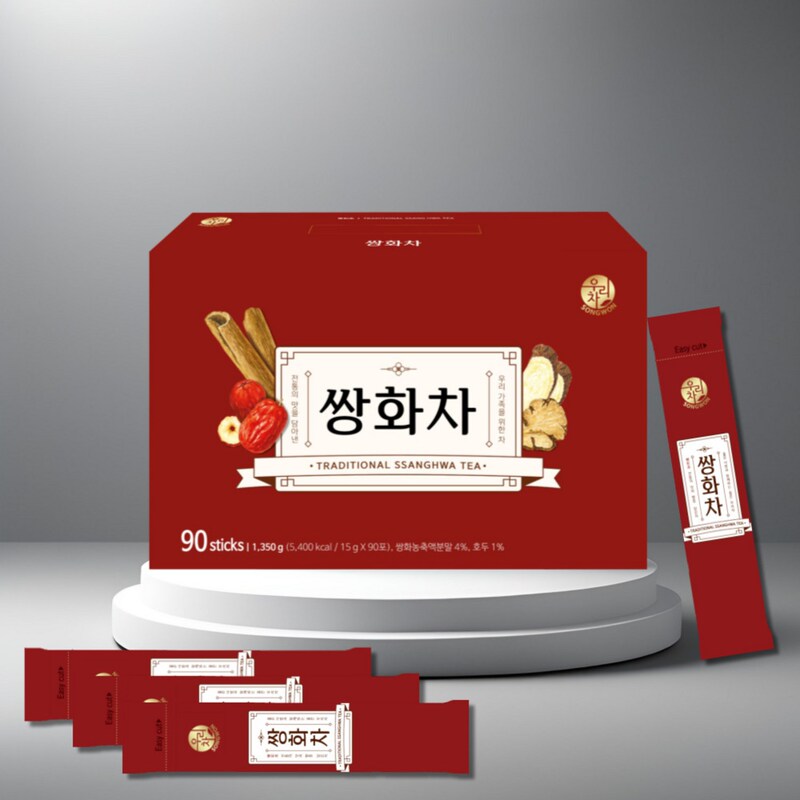 Korean Direct Mail Songwon Foods Honey Ginger Tea for Winter Warmth and Stomach Warming 15g*90 Sticks