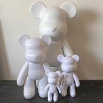 Violent Bear white embryo model diy stick drill children graffiti doll 7523534cm large medium and small naked bear ornaments material