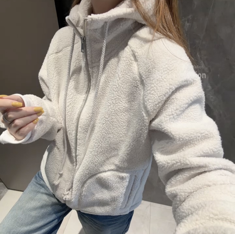 Super Stylish and Age-Reducing Fleece Hooded Jacket for Women, 2026 Autumn New Thickened Casual Slimming Top 76223