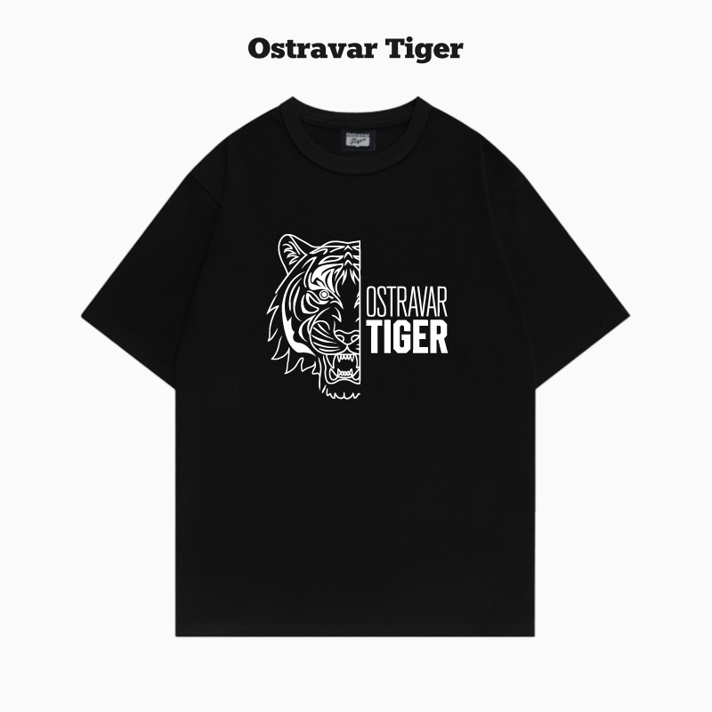 Ostravar Tiger Year of the Horse Limited Edition 2026 New T-Shirt Loose Round Neck Style Unisex Trendy Brand Short Sleeve