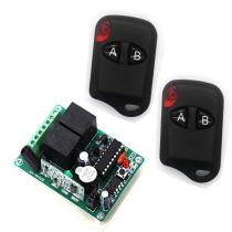 DC12V 2CH learning code remote control switch cats eye 2 button AB remote control jog interlock self-locking