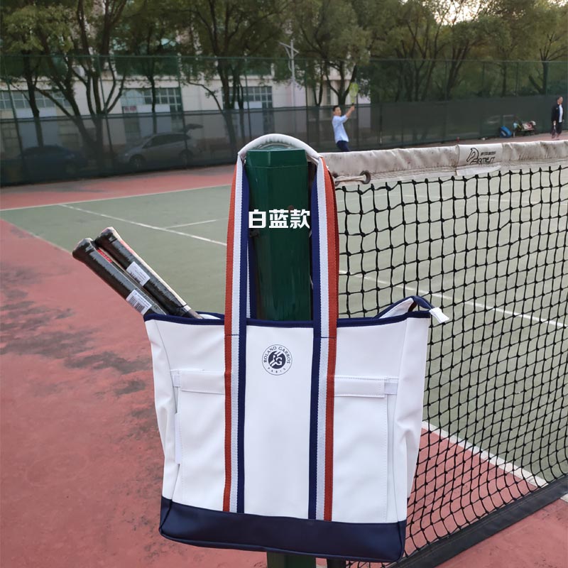 2020 French Memorial Lady single shoulder handbag tennis pack 2 pack small white badminton badminton badminton PU skin