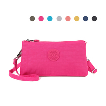 Womens small cloth bag messenger hand holding Oxford nylon waterproof multi-layer mobile phone coin purse light and simple all-match single shoulder