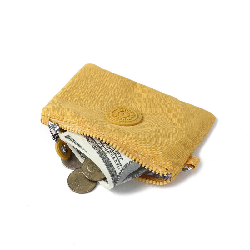 Coin Purse Female Hand Holding Nylon Cloth Waterproof Simple Mini Short Single-layer Lightweight Card Holder Key Case Hand Carrying Bag