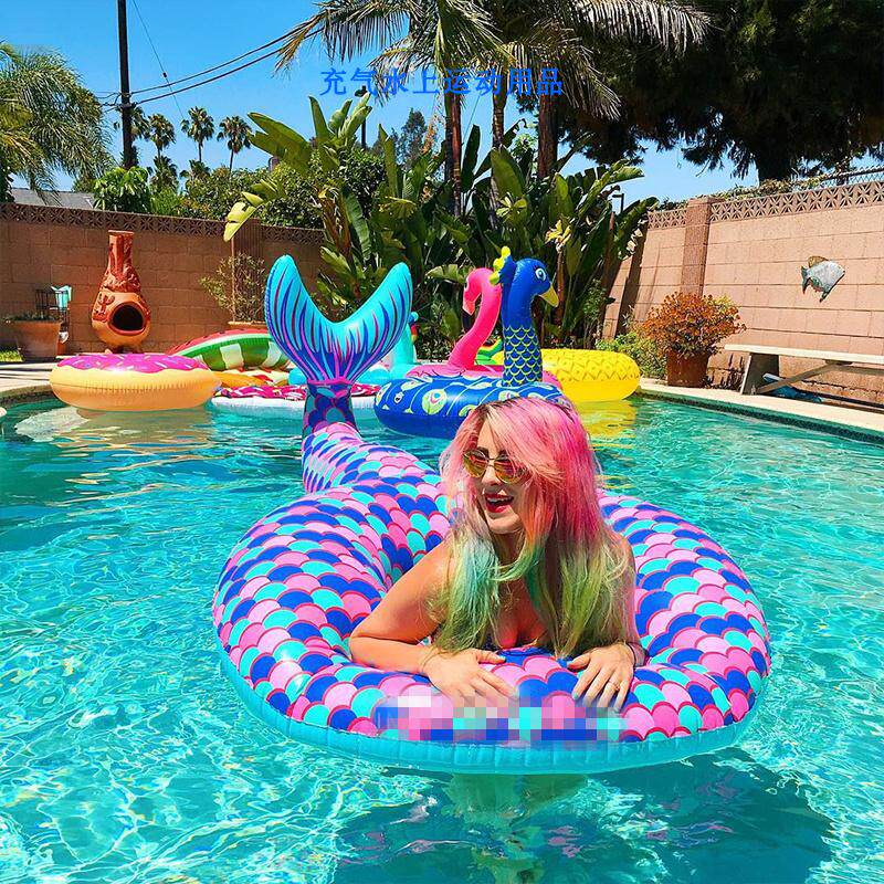 Mermaid Ride Pool ๐ Swimming pool turns into stage romantic mermaid ๐