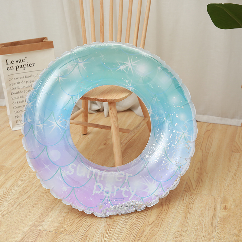 ins thickened starry sky bright sheet shiny adult swim ring Children's lifebuoy inflatable armband