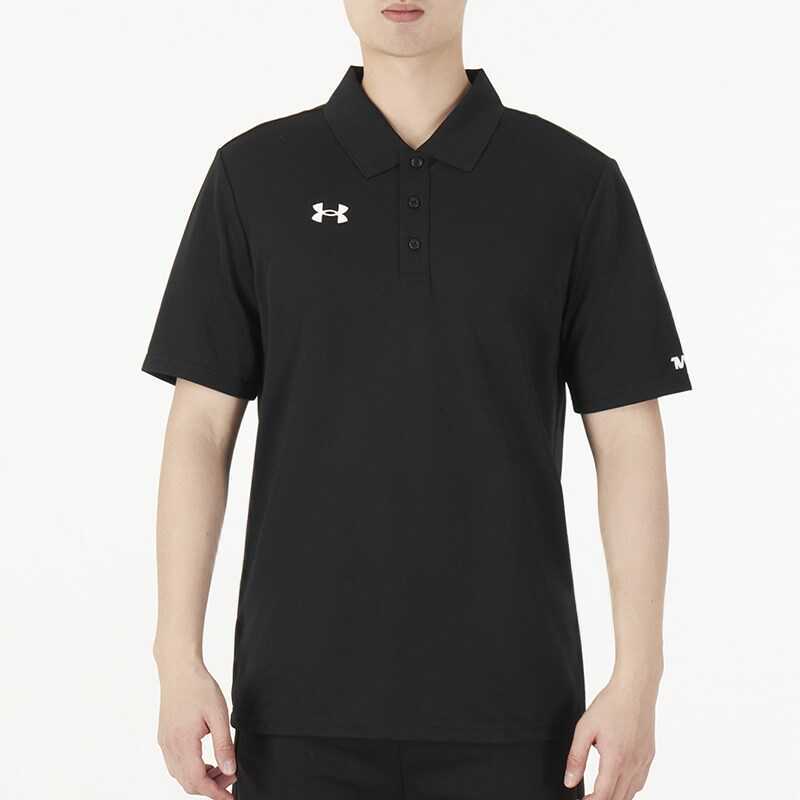 Authentic Ua under Armour Men's Short-Sleeved Polo Shirt Moisture-Absorbent and Quick-Drying Sports Leisure Training Tennis 21500537-001