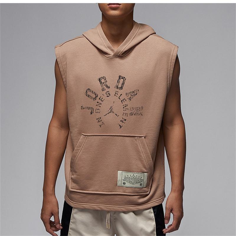 Nike Men's Loose, Comfortable, Breathable Casual Hooded Sleeveless Vest Hv1260-200 Nike Men's Loose, Comfortable, Breathable Casual Hooded Sleeveless Vest Hv1260-200