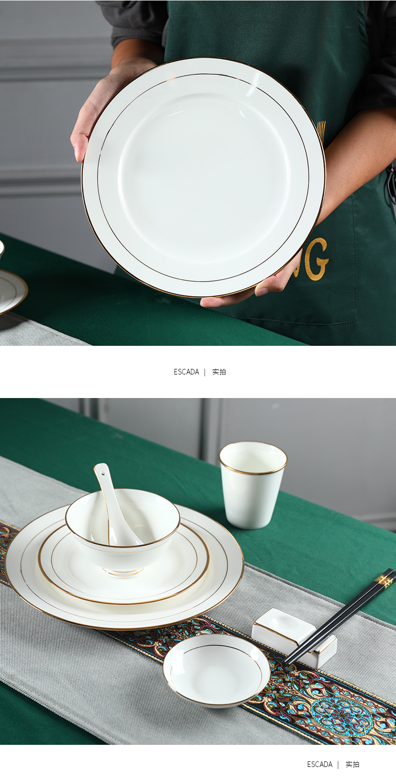 Individual hotel round table utensils company unit box a ipads porcelain tableware dishes suit ceramic dishes