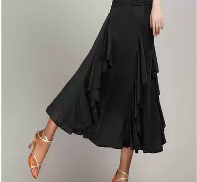Social dance Big swing dance skirt National standard dance Modern practice dance skirt Waltz Social dance skirt Half-body big swing skirt