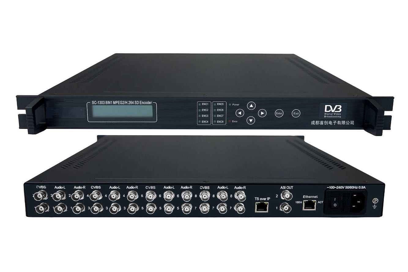 IPTV four high encoder DTMB digital insertion into self-sponsored TV hotel hotel solution