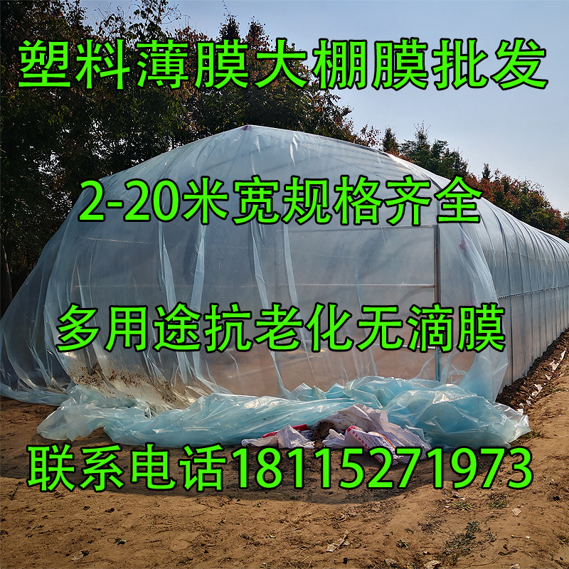 Greenhouse film flow drop film thickening transparent no drip film greenhouse breeding anti-ageing insulation agricultural vegetable plastic film