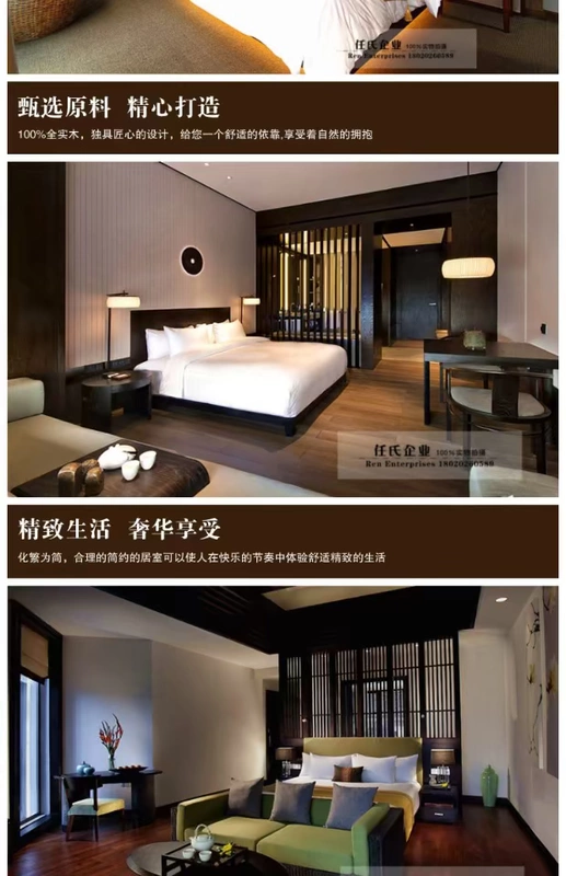 Nội thất khách sạn tùy chỉnh tiếp thị trực tiếp căn hộ cho thuê nhà đơn giường cao và thấp bàn mềm túi sau bàn cạnh giường ngủ