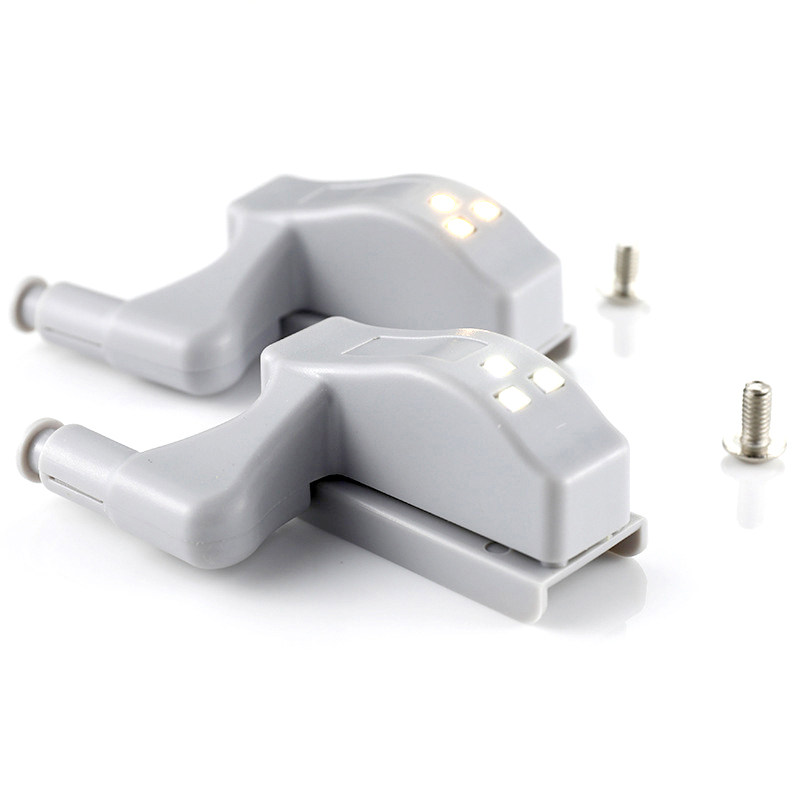 5 Cabinet Wardrobe LED Hinge Lights Warm white light free wiring induction lights to deliver a screw battery