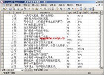 more than four thousand Primary School Chinese Character Pinyin Title Library ACCESSEXCEL Database Primary School Pinyin Pinyin Test