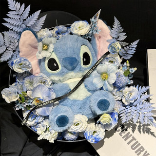 Stitch-puppenstrauß, hochwertiger blumenkasten, fertige simulierte blumenpuppe, cartoon-blume, geburtstags- und valentinstagsgeschenk