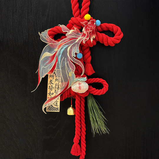 New Year Decorations, Year of the Horse Pendants, Hanging Ornaments, Thousand-Character Knot, New Year Door Hangings, Finished Products, Spring Festival Decorations, Gift Boxes, New Year Gifts