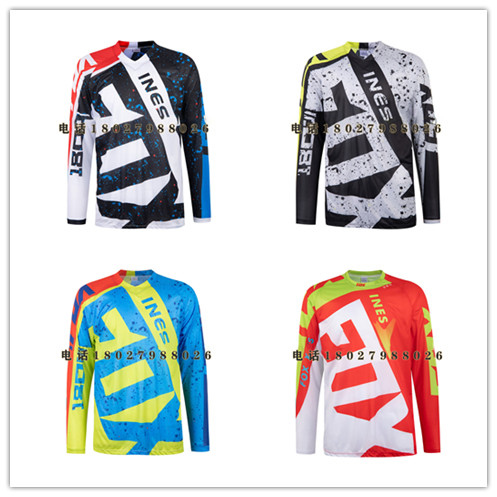 FOXINES speed drop clothing summer outdoor sports breathable quick-drying long T-shirt unisex off-road motorcycle clothing