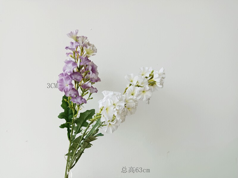 Liho Home 你好居家 仿真油桐花 牽牛花高級油畫紫 掛墻花藝材料家居