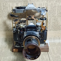 Canon AE-1 deconstructs popular science camera office photo studio vintage decorative prop ornaments with lens