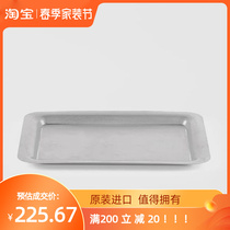 Japan imports Qingfang Stainless Steel Rectangular Trays Retro Simple sweet Sweet Pint Pan Baking Cuisine Containing Pan