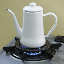 Japanese ceramic enamel pots and pans non-slip rack High temperature resistant pot cushion ring General gas stove auxiliary accessories Milk pot bracket