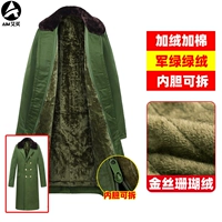 Военный зеленый плюс бархат плюс хлопок [золотой коралловый бархат 丨 Съемный и моющий] 13