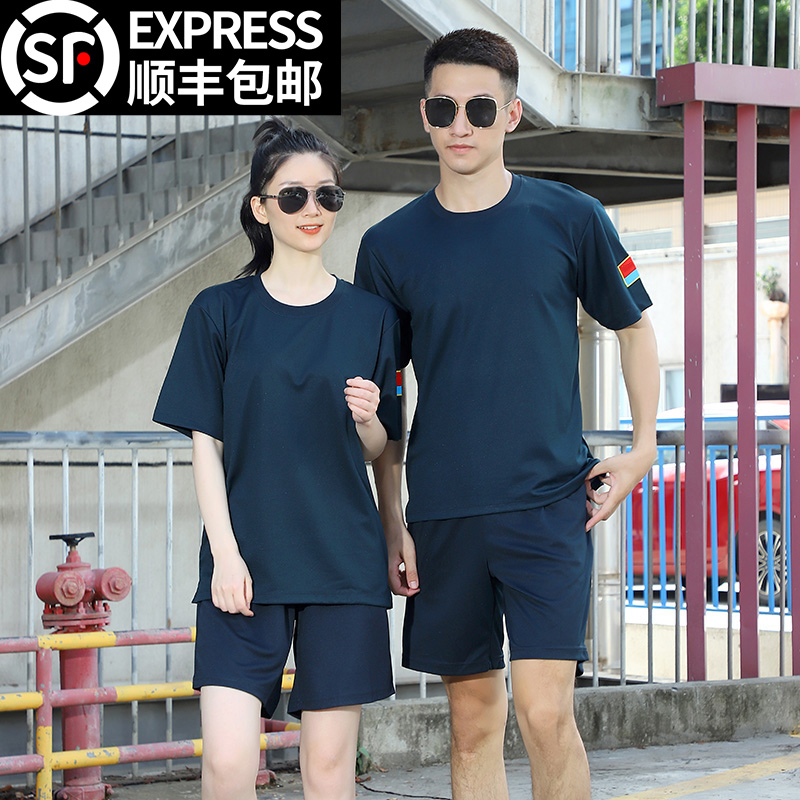 Summer new pilot physical training suit jacket short-sleeved T combat training suit quick-drying breathable military training shorts suit