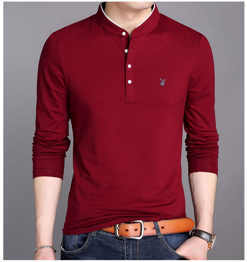 Đặc biệt hàng ngày Playboy mùa hè nam dài tay cotton mỏng thể thao giản dị Áo sơ mi POLO nam phù hợp với áo thun áo thun nam tay lỡ