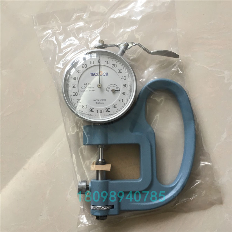 JAPAN DELO TECLOCK MICROMETER SM-1201 BALL HEAD MICROMETER THICKNESS GAUGE THICKNESS GAUGE 0 001MM