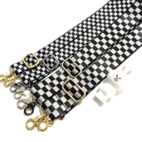 Шахматы, сумка, аксессуар для сумки, ремешок для сумки, подтяжки, бретели, коллекция 2022, 2.5см, 3.8см