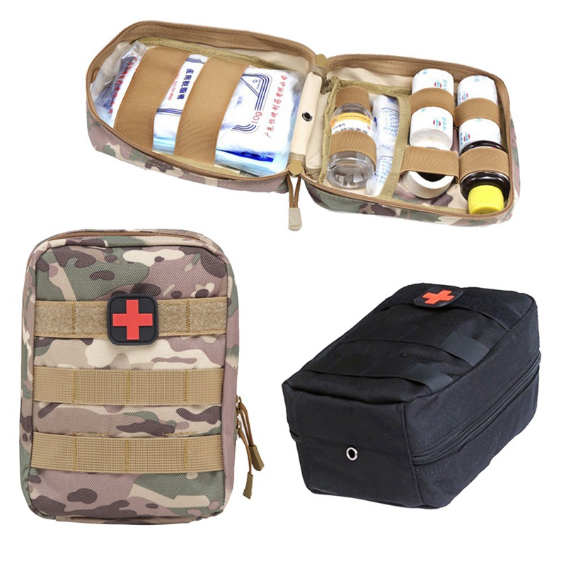 1000D Outdoor Climbing Riding Medical Emergency Kit MOLLE Tactical Waist Hanging Debris Kit Medicine Containing Bag