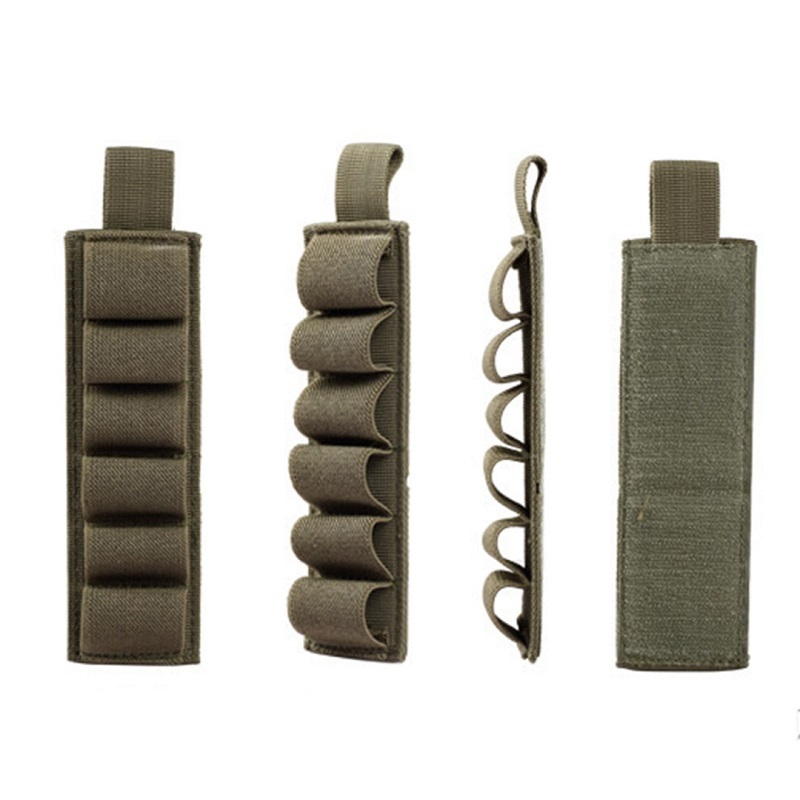Military fan Outdoor 5 6 holes 12GA Bomb Shell Fixed Cover Toy Gun Back Glue Magic Sticker Shoulder Bag Tool Containing stickup