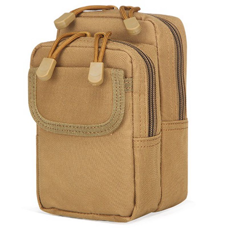 Outdoor Climbing Riding Tactical pocket MOLLE hanging bag wallet EDC key debris containing bag 7 inch mobile phone bag-Taobao