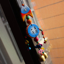 Ethnic wind Dongba wind chime pendant creative car hanging bag hanging company overseas gifts Yunnan tourist souvenir