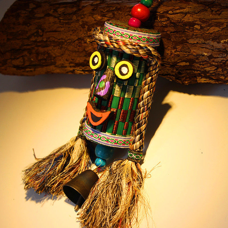 Yunnan East Ba Guankou Home Decoration Creative Gift Straw Hat windbell hanging decoration bar decoration