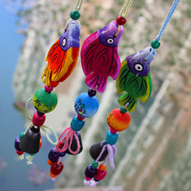 Yunnan characteristic handmade wind chime fish pendant souvenir creative bell hanging original car hanging bag hanging