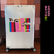 Matisse large suitcase suitcase sticker waterproof traceless removable full sticker artist frosted special sticker