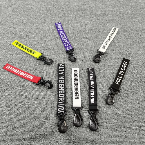 Супер дисконтированный район NBHD держатель ключей писем аксессуары блокировки пряжка для брелок подвес