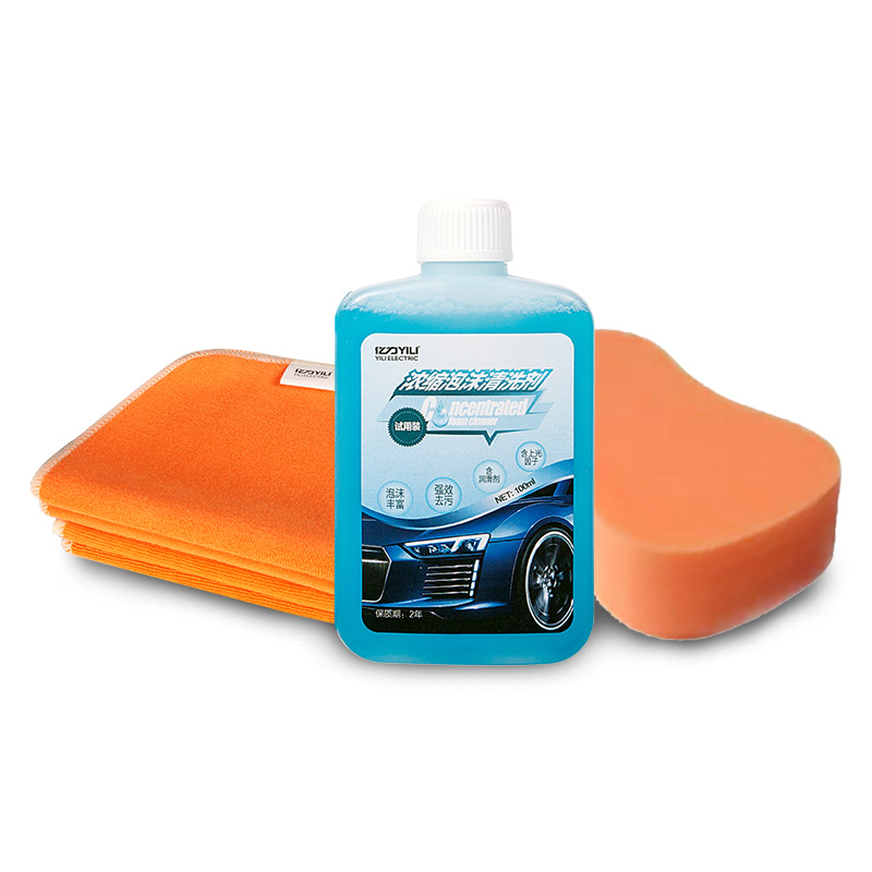 Yili original car wash accessories car wash tool car wash towel car wash sponge car wash liquid three-piece car