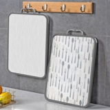 Двусторонная антибактериальная пластиковая разделочная доска из нержавеющей стали, увеличенная толщина