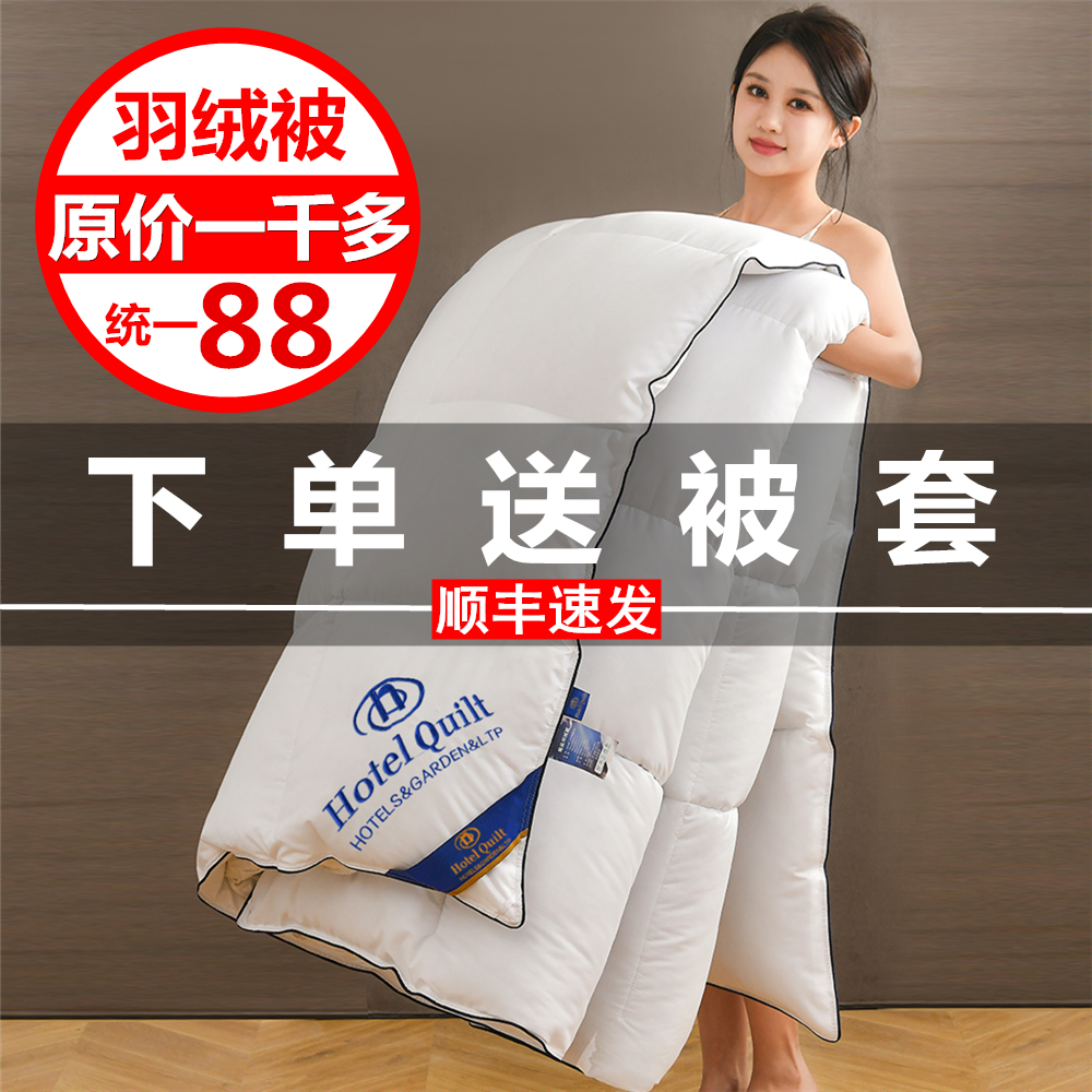 Down Quilt 95 White Goose Down Winter Quilt Thickened Warm Spring Autumn Quilt Quilt Covet Quilted By Students Dorm Quilt-Taobao