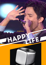 Dimahi Ring Male Hip Hop Square Exaggerated Nightclub Trampoline Tide People European and American Retro personality Ring INS white hitch