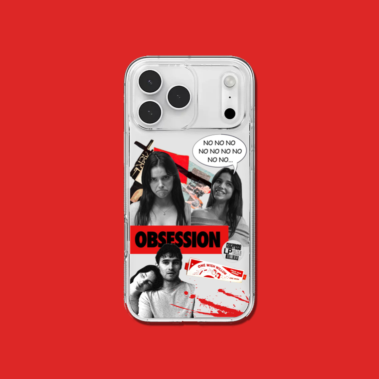 Obsession Retro Horror Collage Phone Case